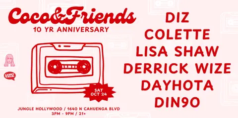 Diz, Colette, Lisa Shaw, Derrick Wize, Dayhota & Din9o