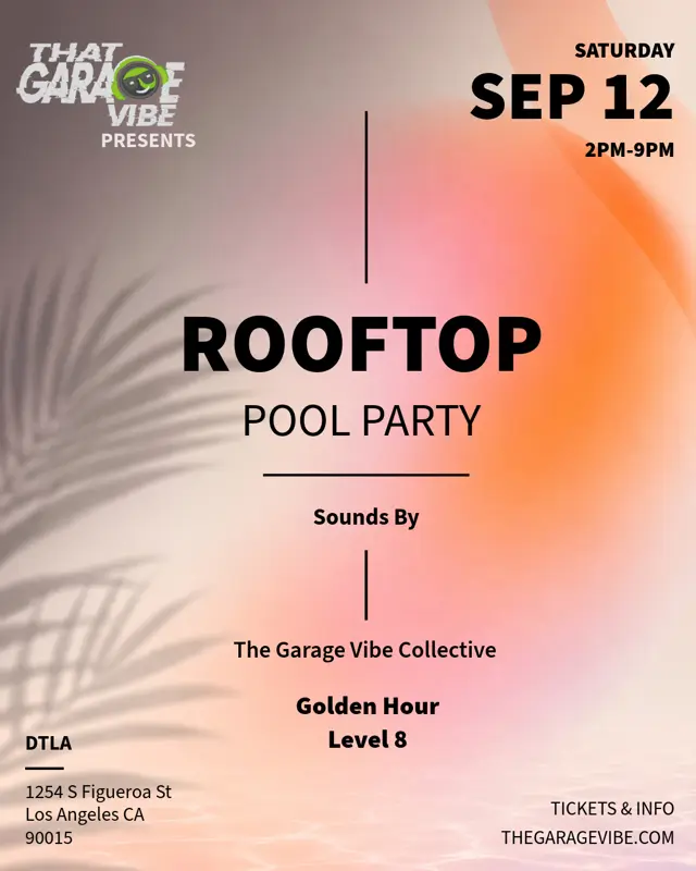 The Garage Vibe at Golden Hour (Rooftop Pool Party) 21