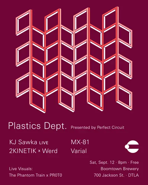 Perfect Circuit presents Plastics Dept. feat KJ Sawka LIVE, 2Kinetik x Werd, Varial, MX-81