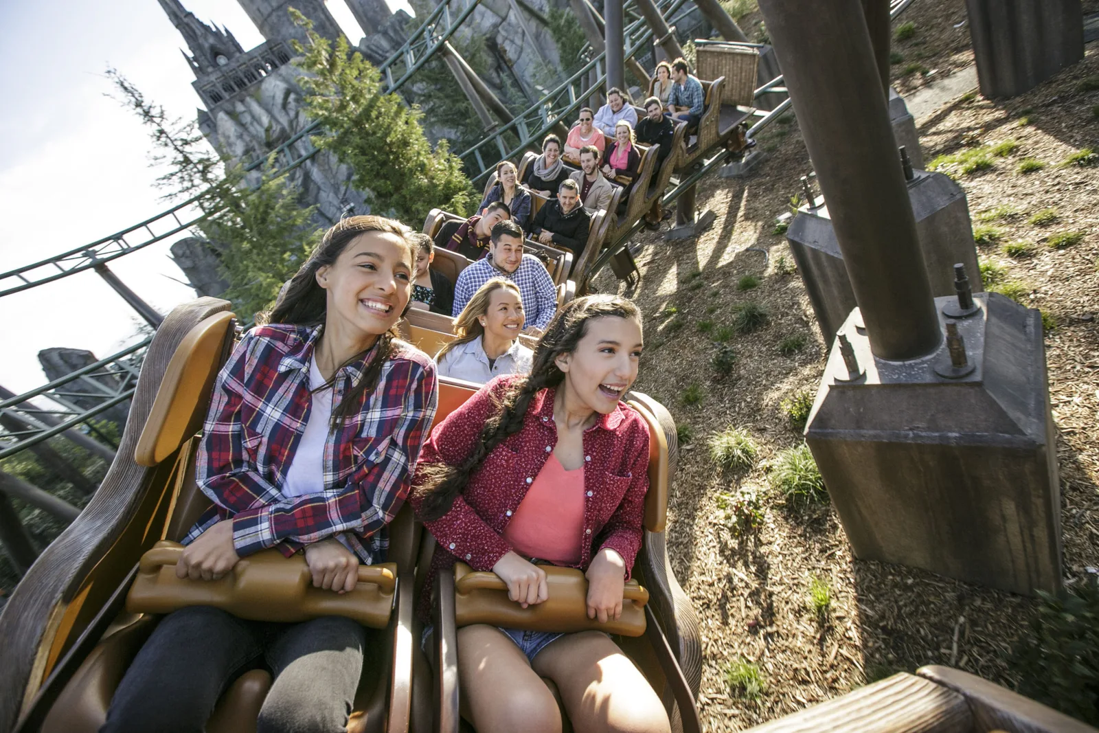 Flight of the Hippogriff family coaster in The Wizarding World of Harry Potter at Universal Studios Hollywood