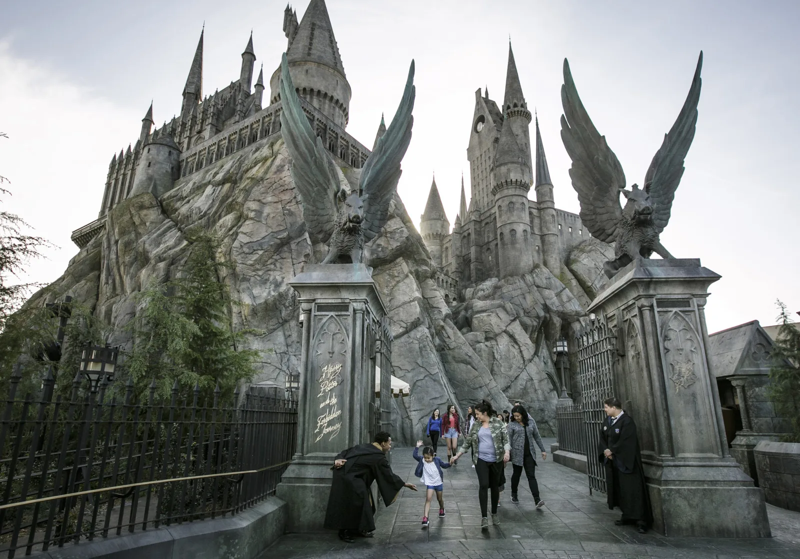 Hogwarts Castle housing Harry Potter and the Forbidden Journey at The Wizarding World of Harry Potter, Universal Studios Hollywood