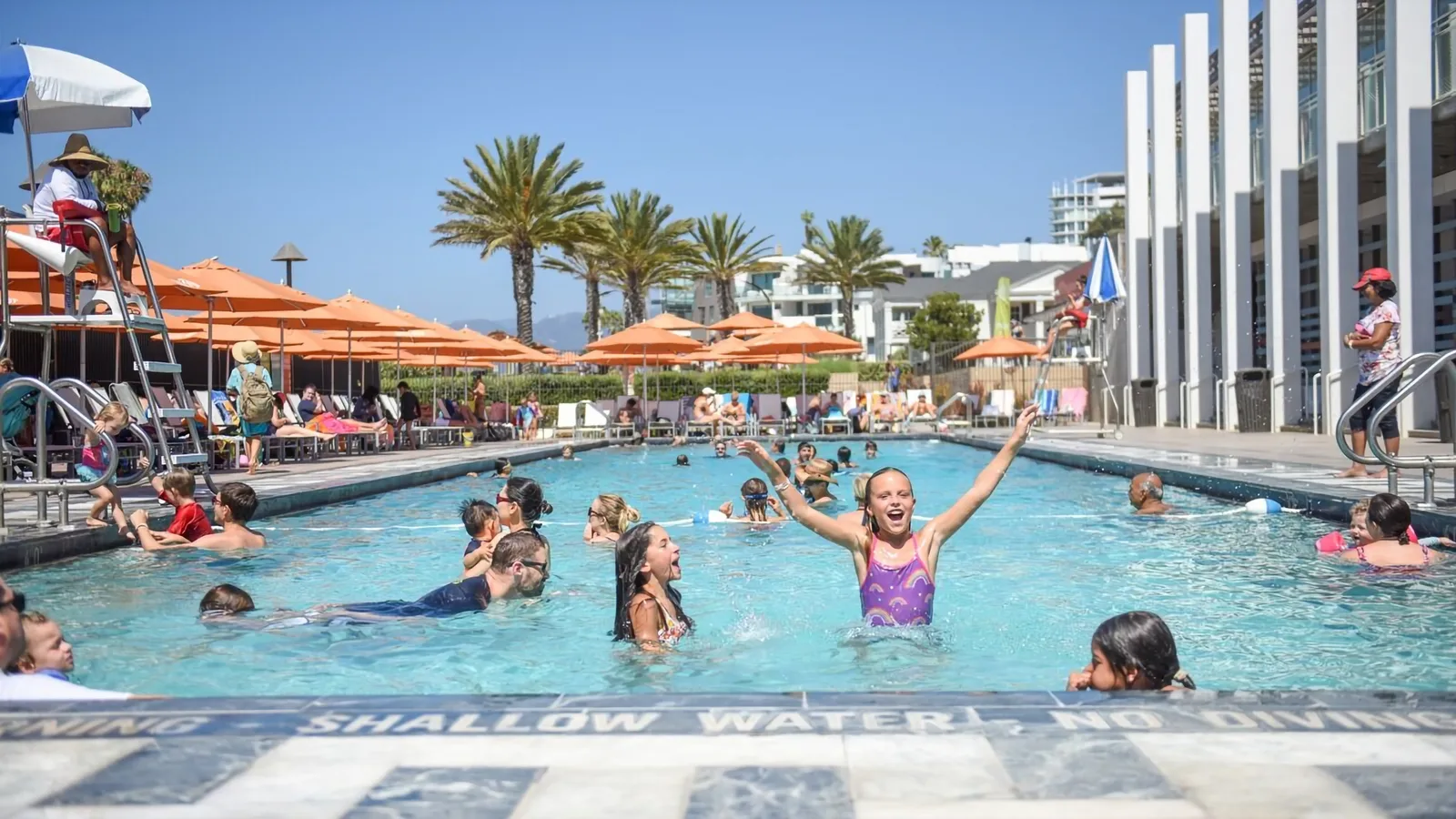 Annenberg Community Beach House pool and grounds