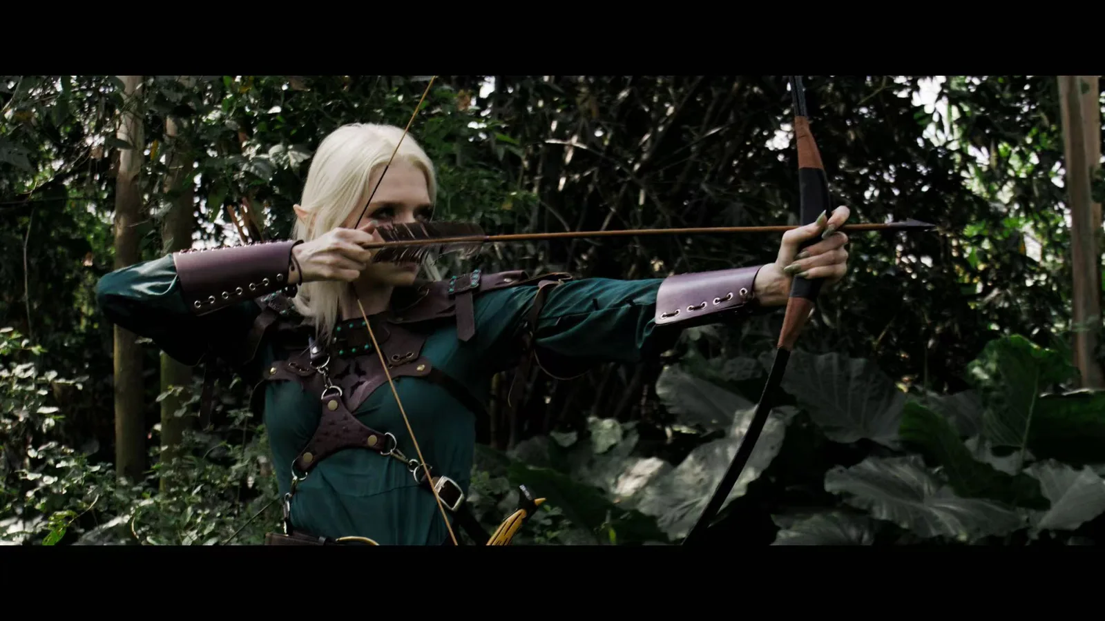 Ariana Hardie filming a fantasy movie