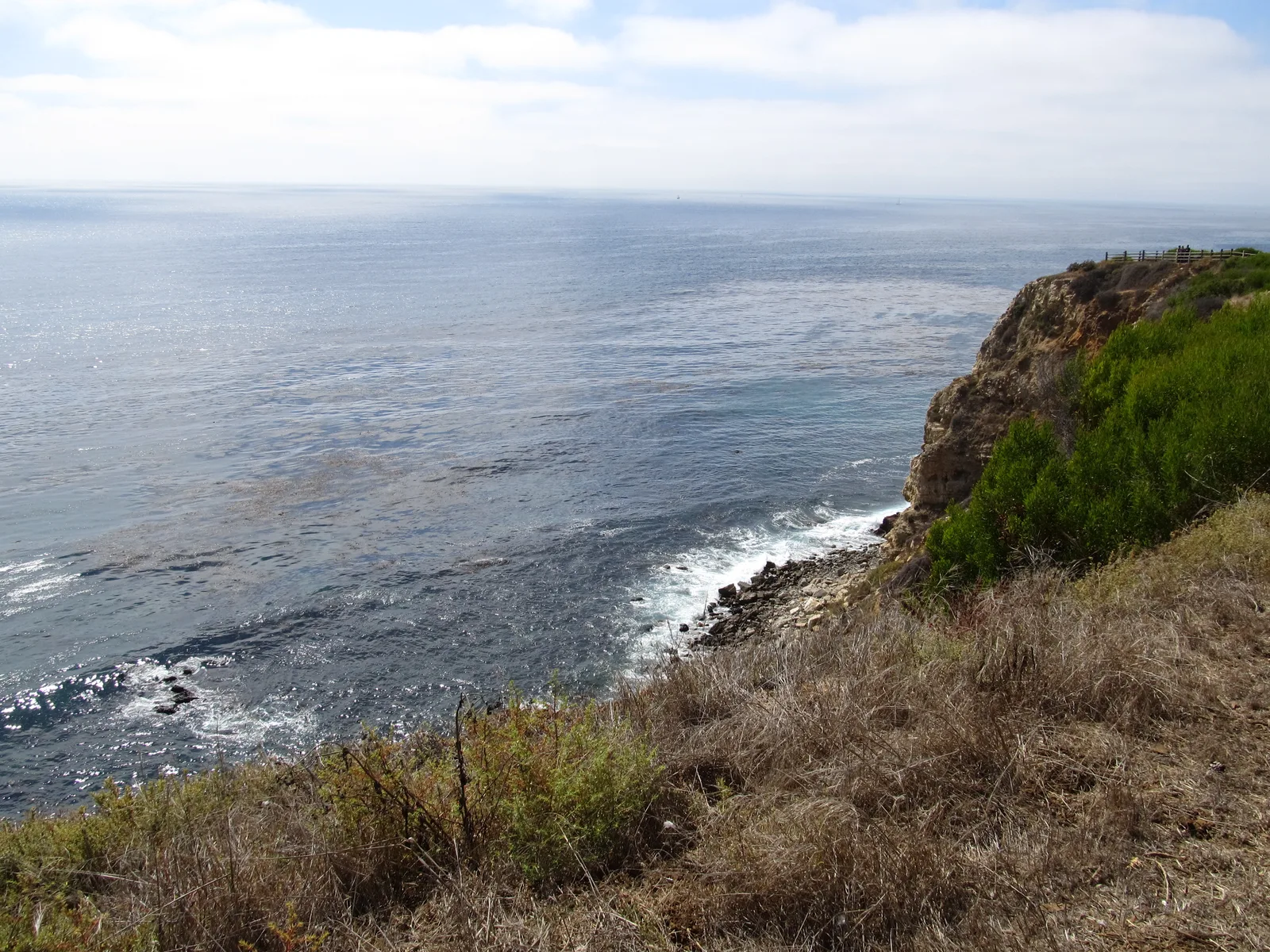 Coastal cliffs at the former Marineland site, Rancho Palos Verdes, over the Pacific