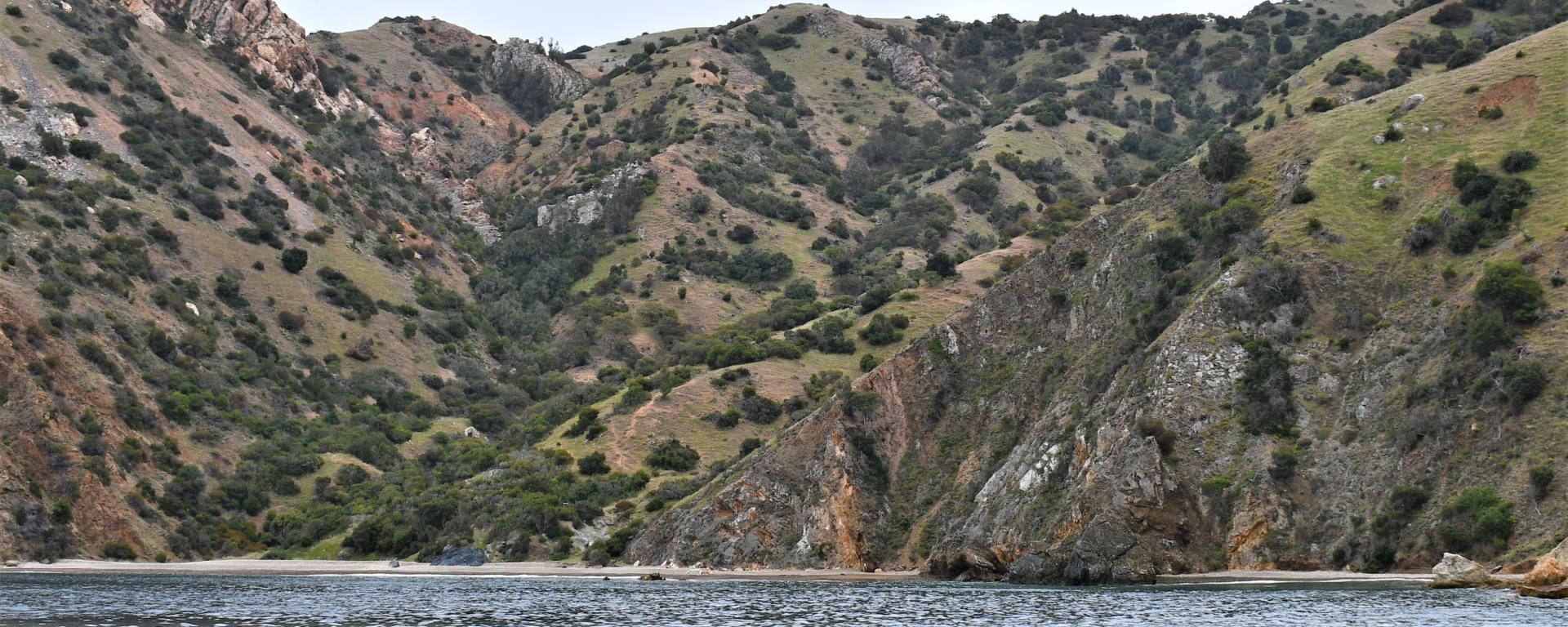 Secluded Goat Harbor cove on Catalina Island