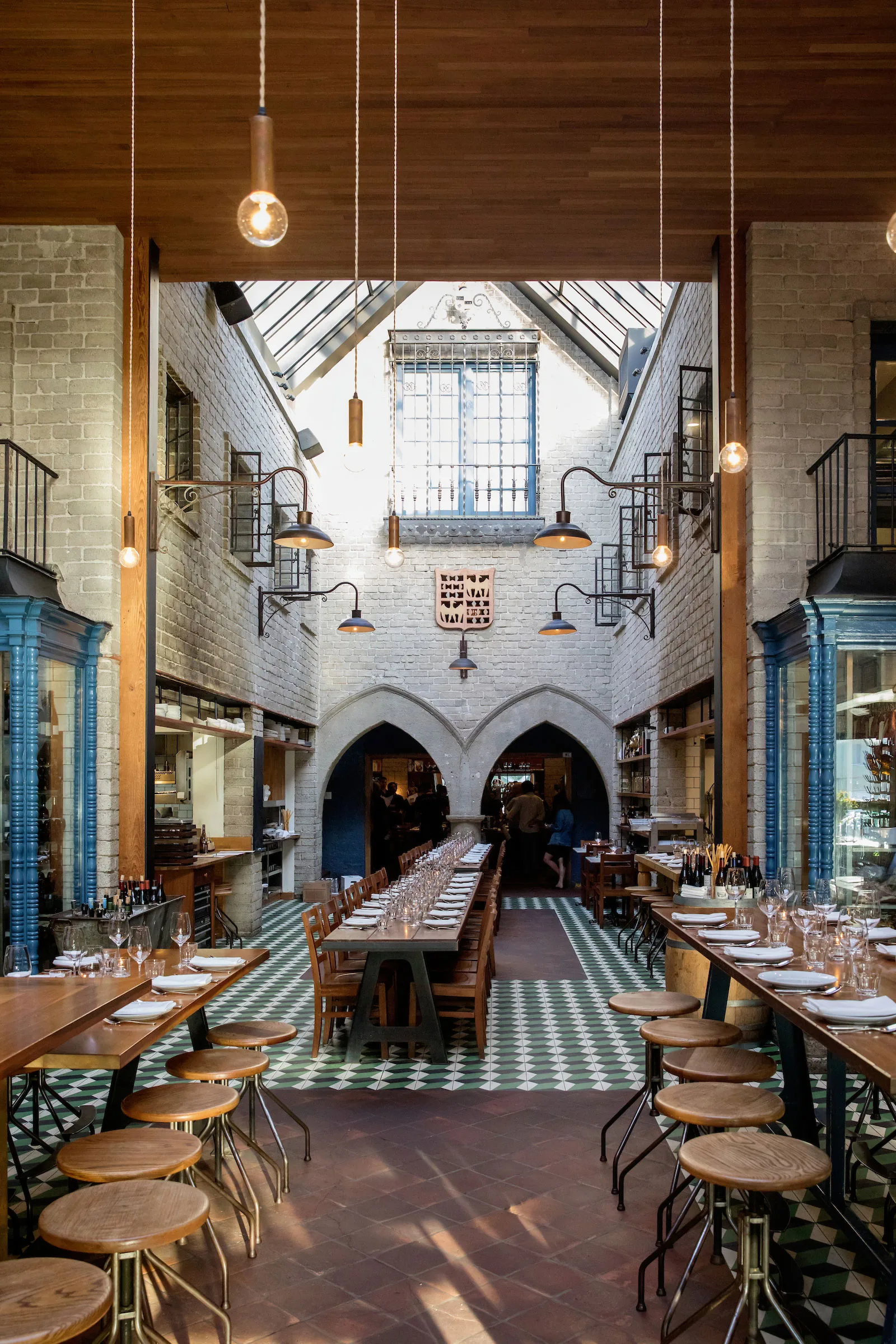 République's café and bakery dining room in the historic 1929 Chaplin building, Mid-City