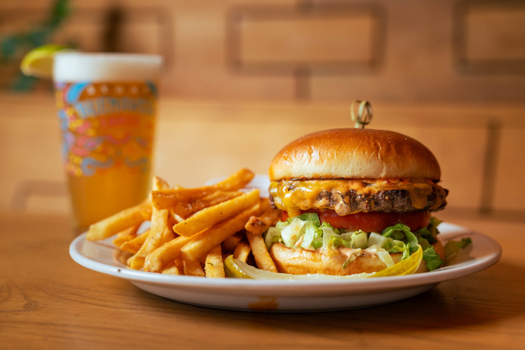 Food and craft-beer garden patio at Ashland Hill, Santa Monica
