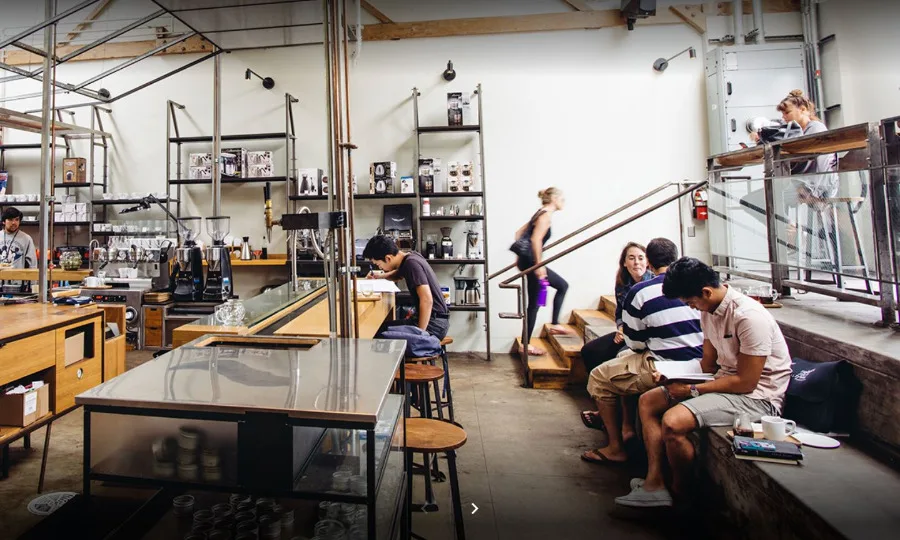 Intelligentsia Coffee bar on Abbot Kinney, Venice