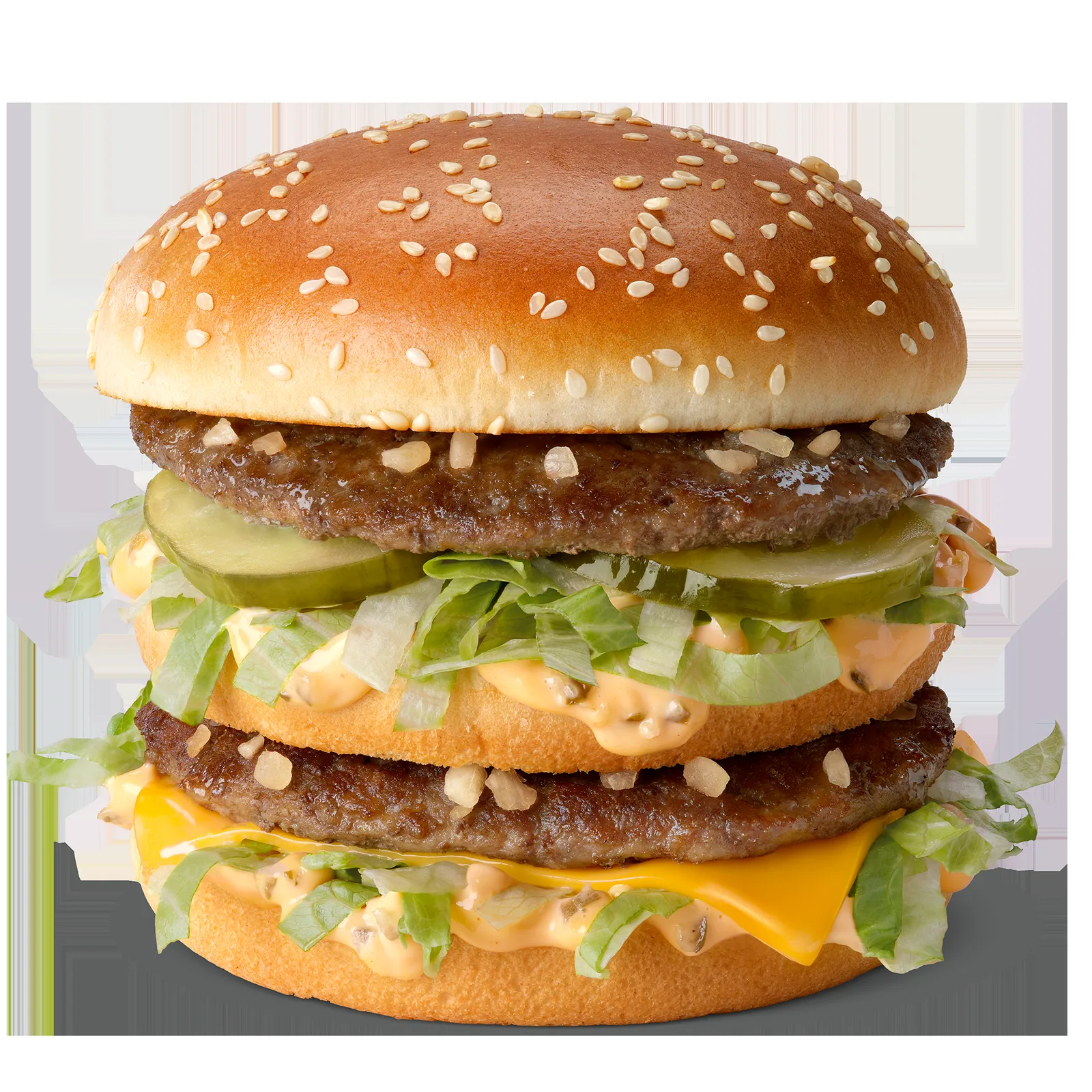 A Big Mac from McDonald's, the late-night fast-food comfort staple.