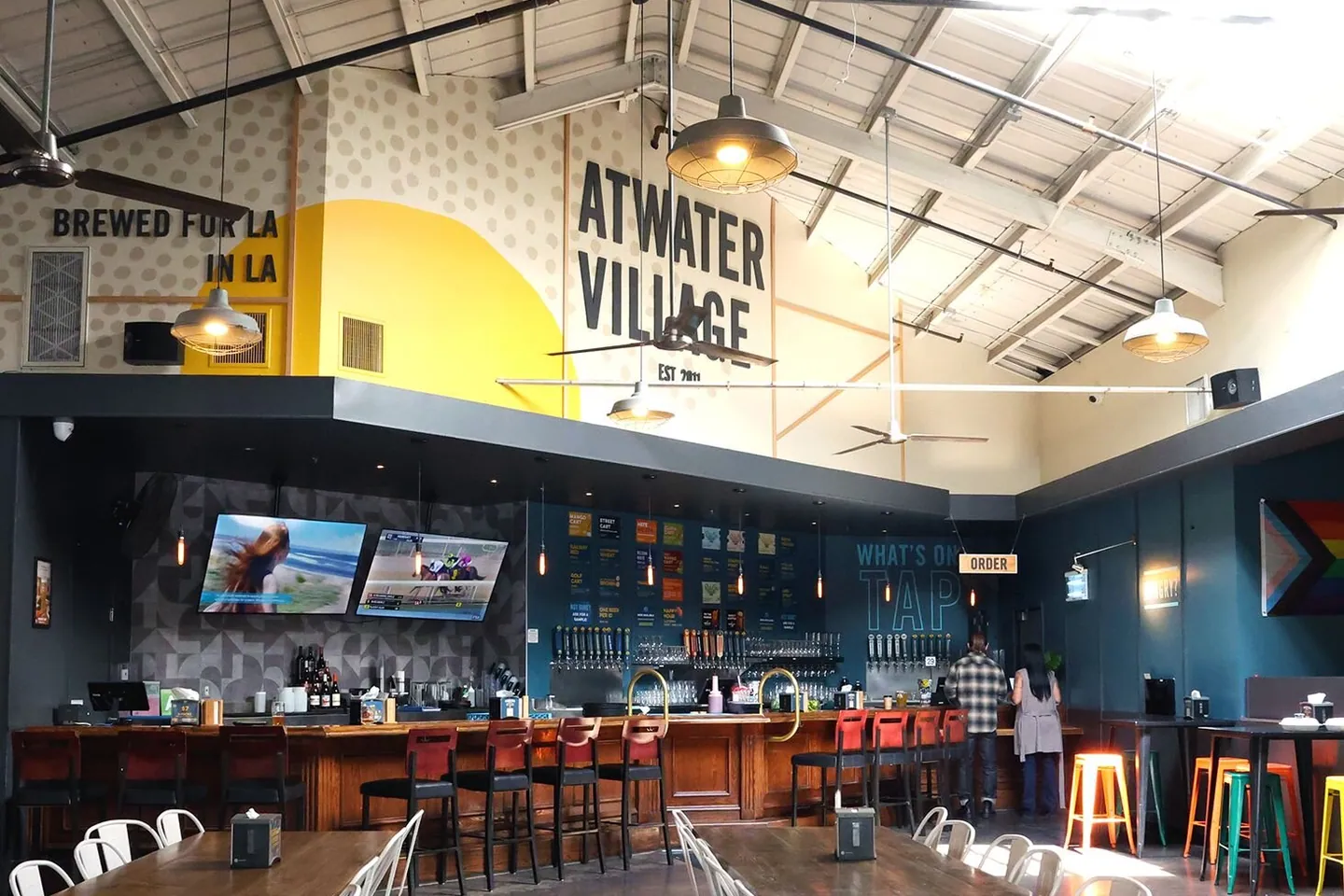 The taproom at Golden Road Brewing in Atwater Village
