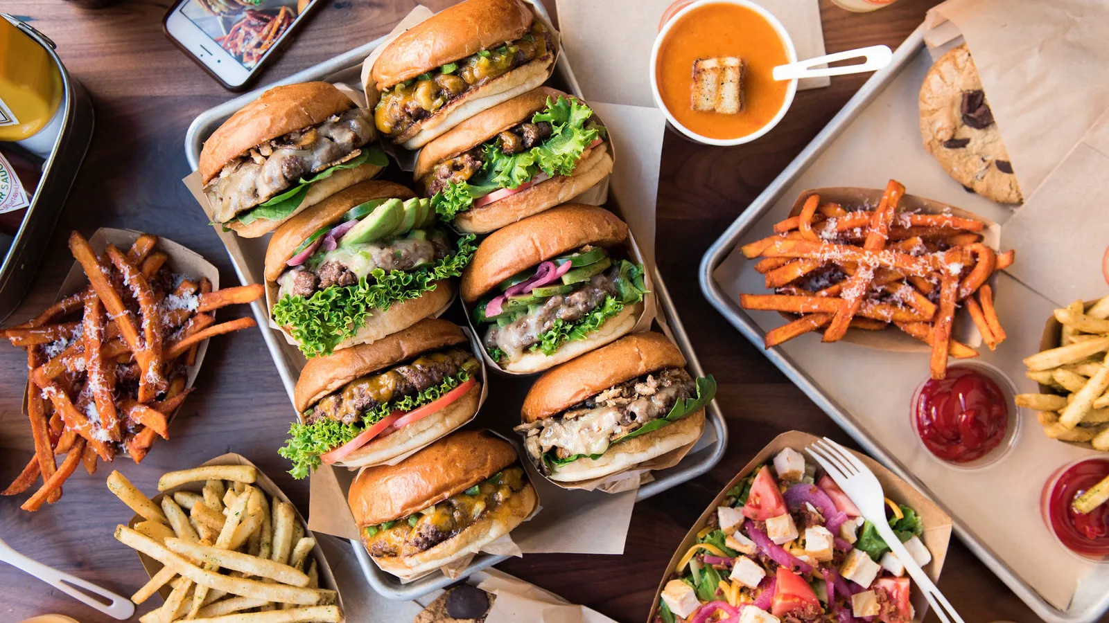 The Melt Double MeltBurger with melted cheese on a toasted bun