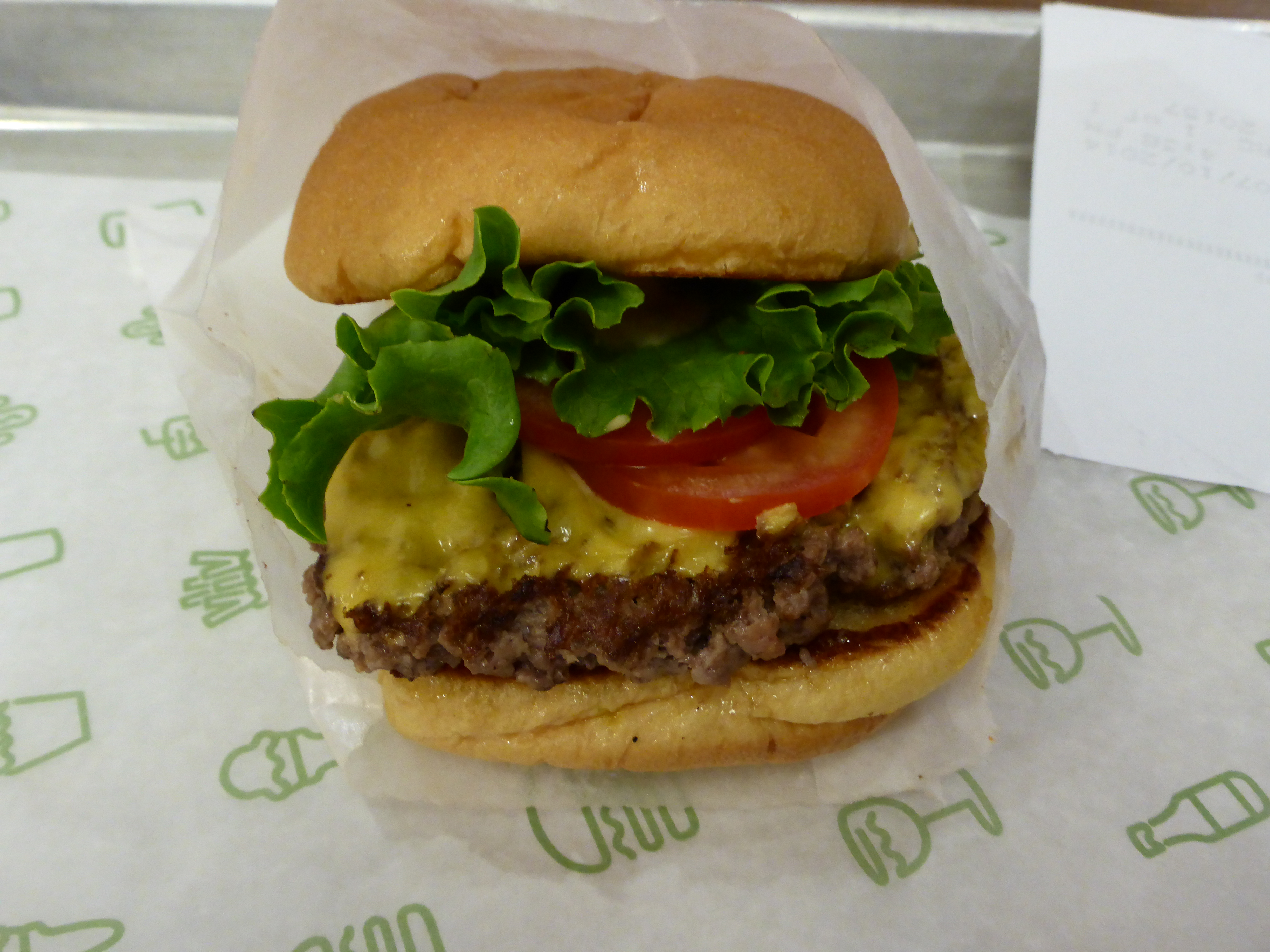 Shake Shack ShackBurger with cheese, West Hollywood