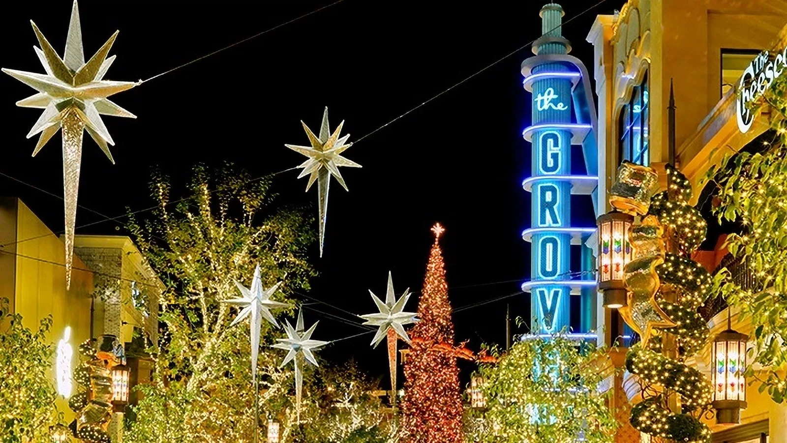 The Grove LA is transformed into an enchanting winter wonderland for the holidays.