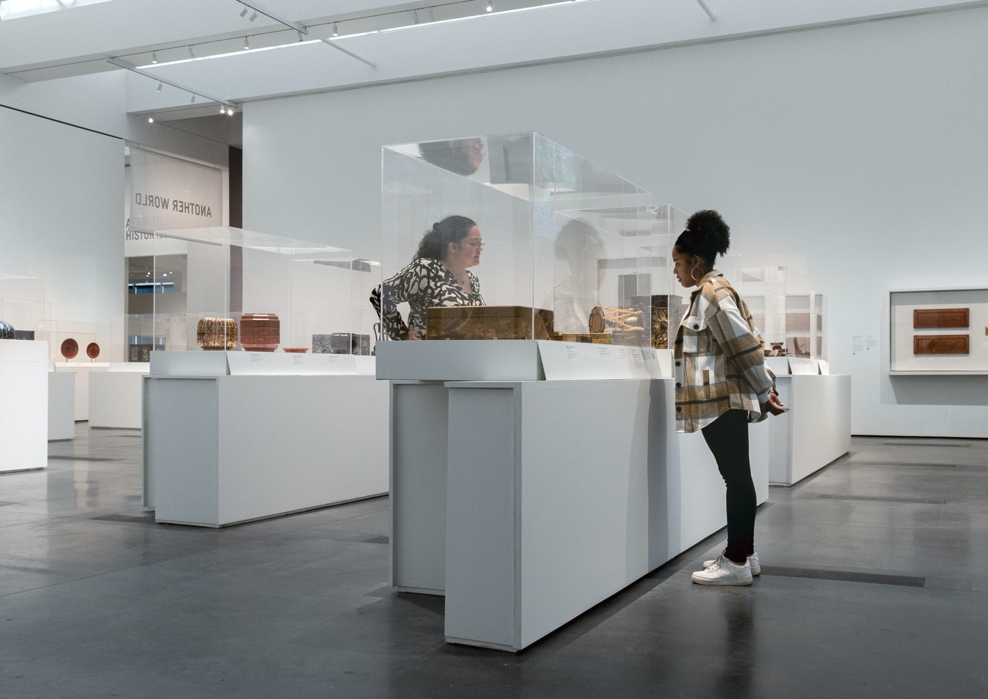 Contemporary art gallery interior