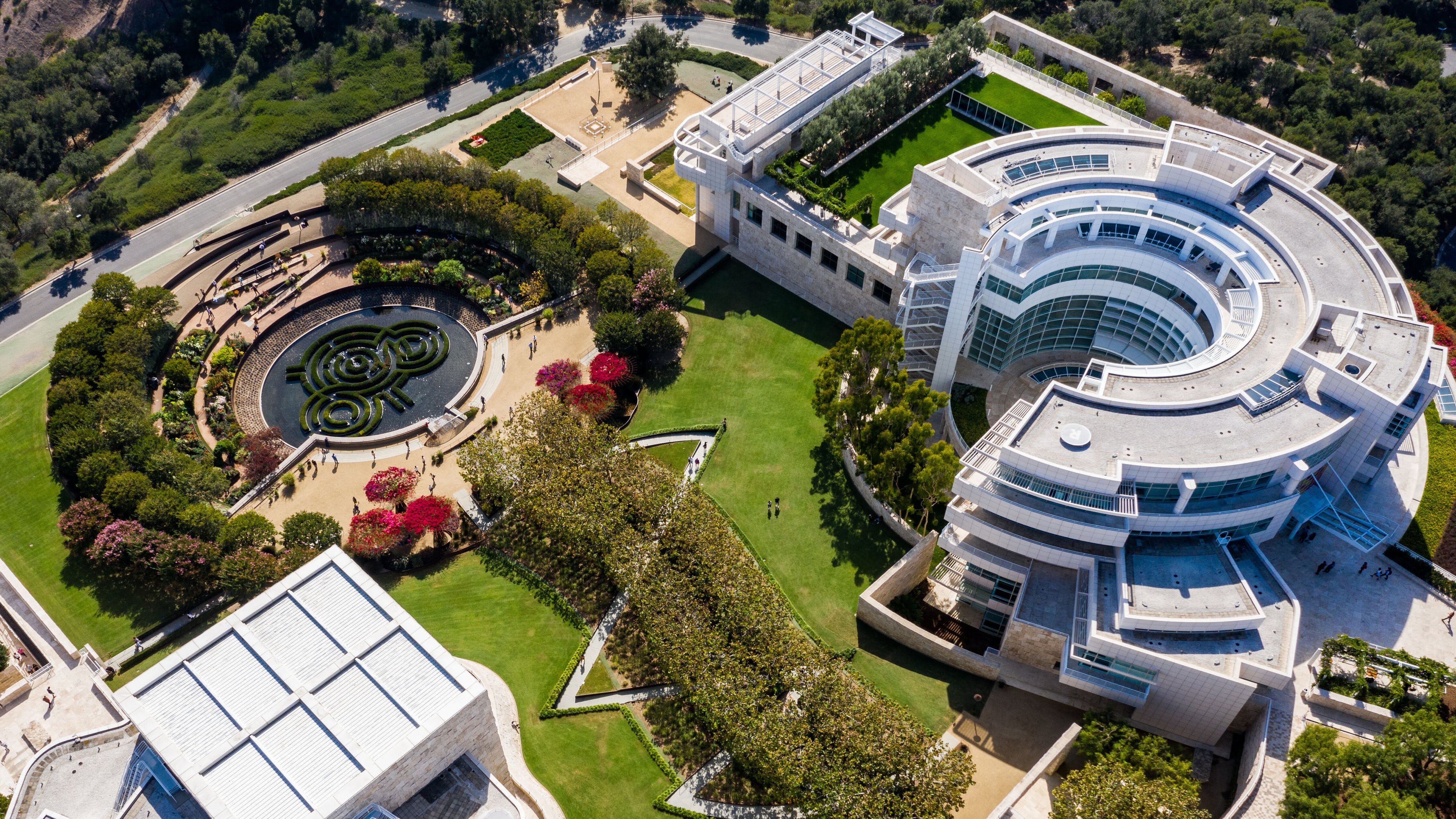 Aerial of the Getty Center, Brentwood