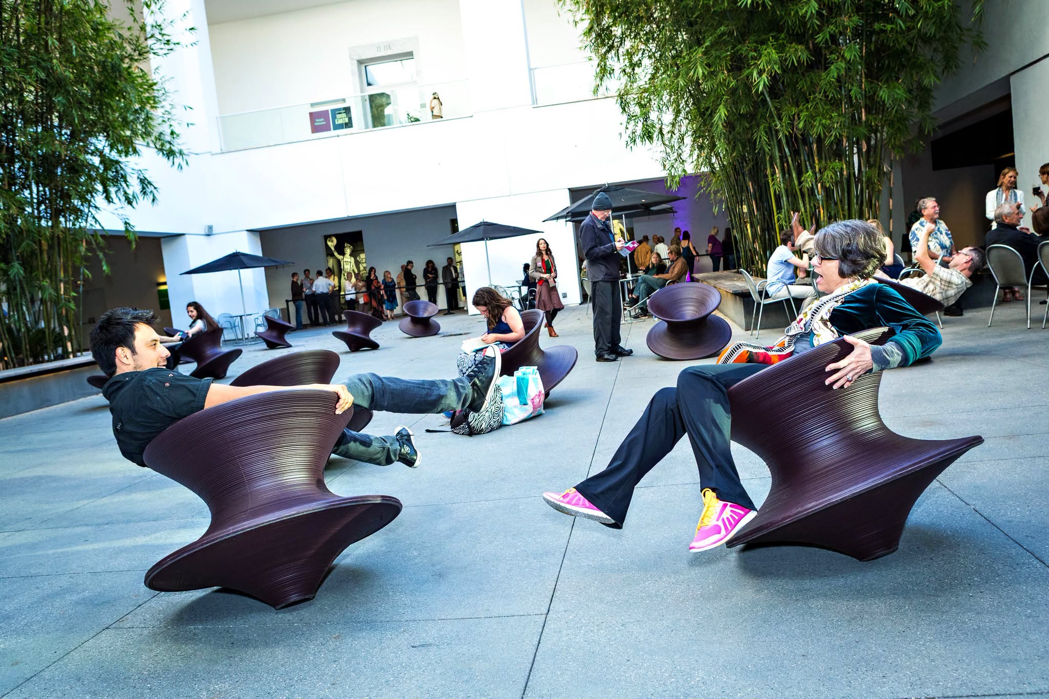The courtyard at the Hammer Museum in Westwood
