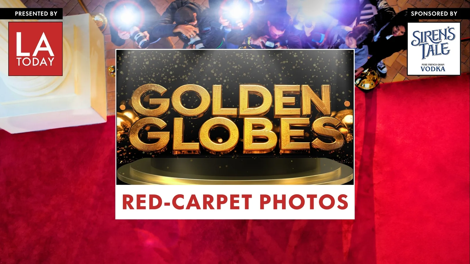 LA Today's Golden Globes Pre-Party red-carpet photography album cover