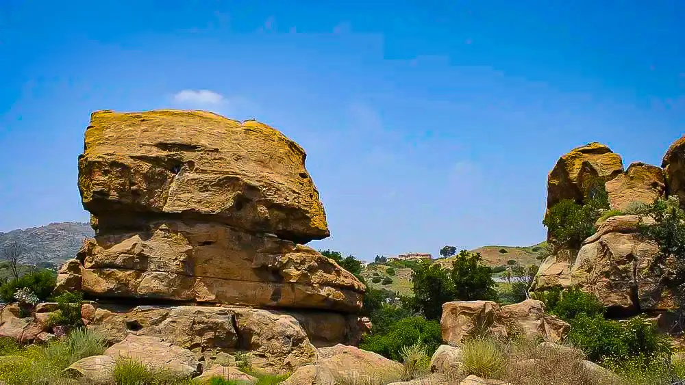 Sandstone rock formations at Garden of the Gods in Chatsworth