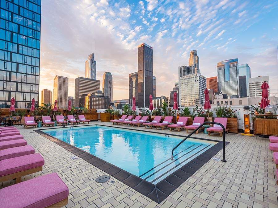 Broken Shaker rooftop pool bar crowns the Freehand Los Angeles downtown