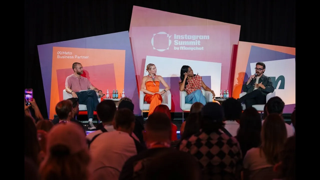 Panel discusses Direct Messaging automation at the Manychat Instagram Summit.