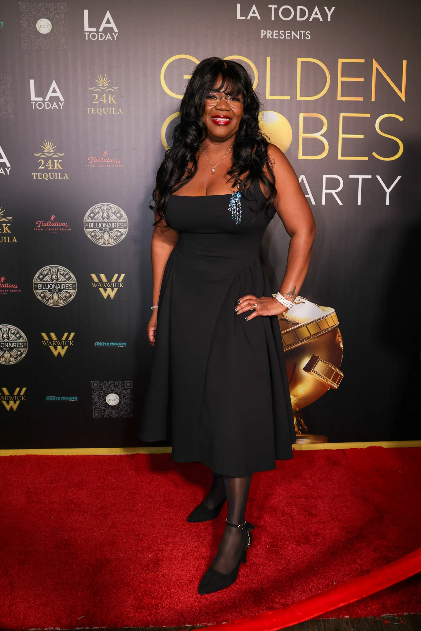 PM Zelaya at LA Today's Golden Globes Pre-Party red carpet event.