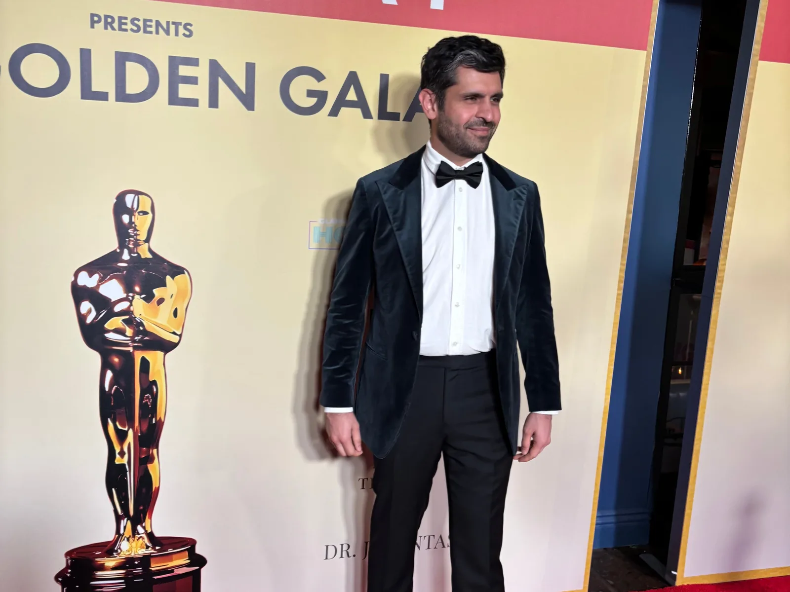 Romain Angeveld on the red carpet at LA Today's Oscars Golden Gala