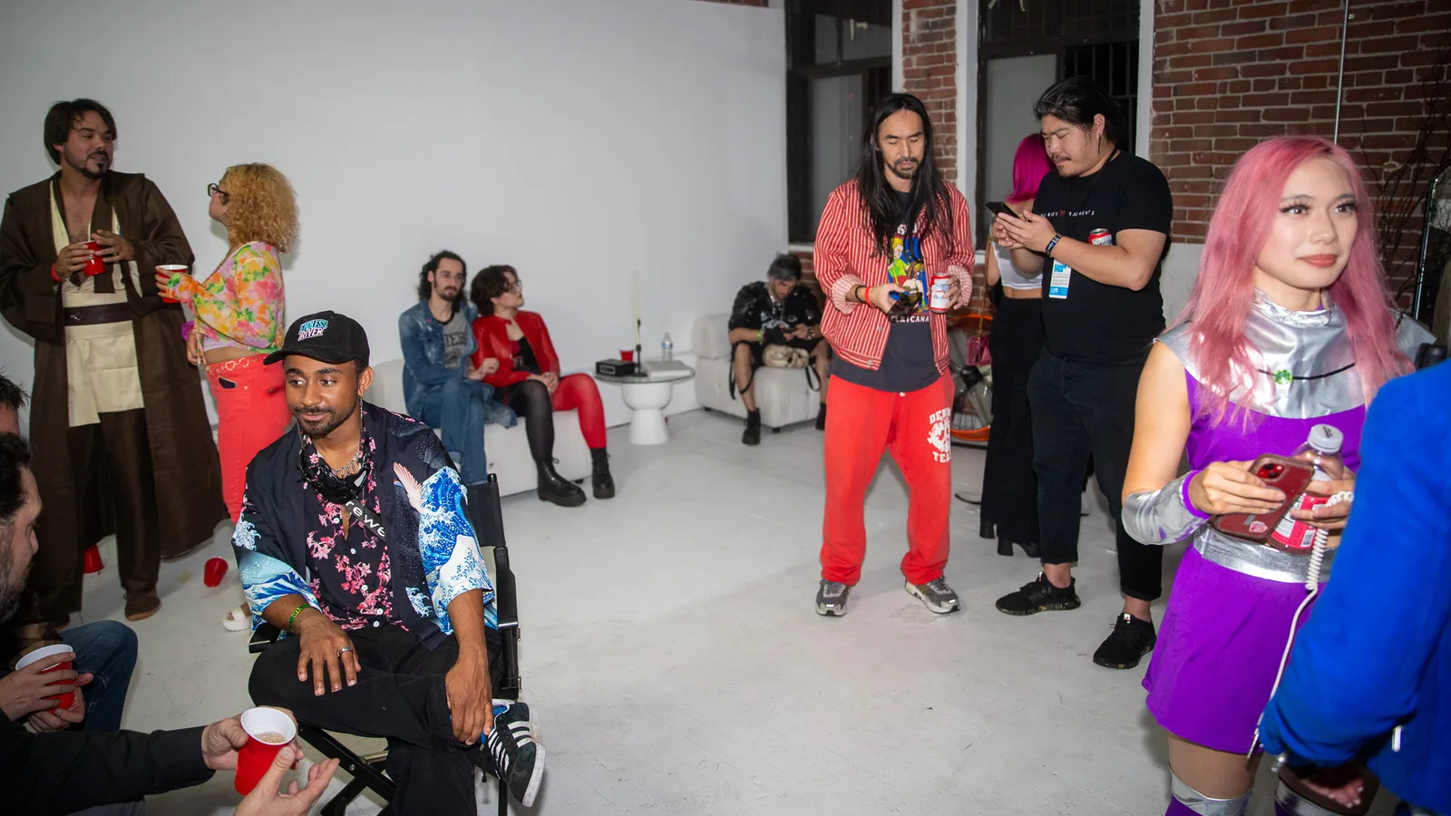 VIP area at the Comic Con After Party with a guy who looks like Steve Aoki