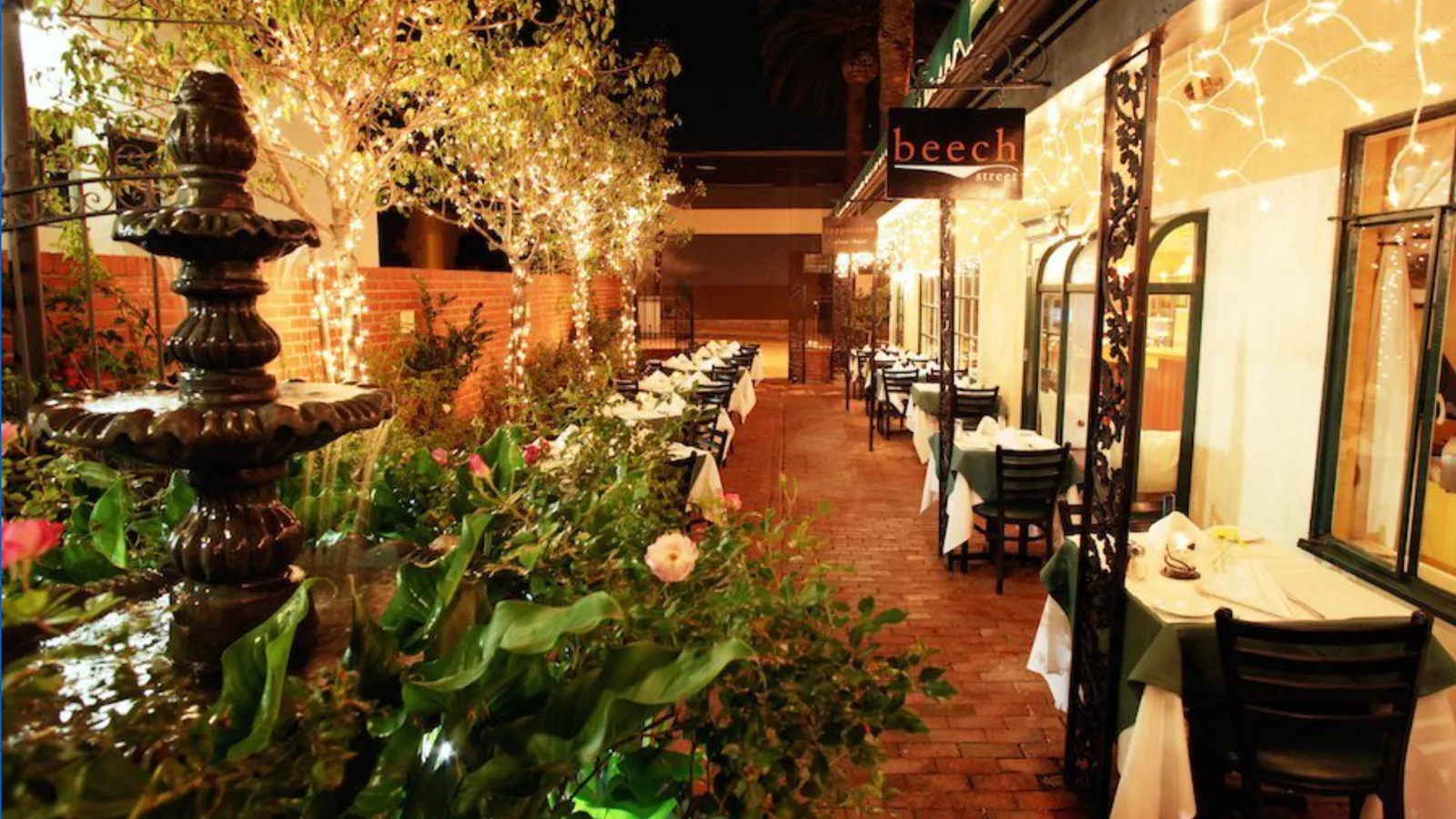 Beech Street Cafe, beautiful Italian terrace restaurant.