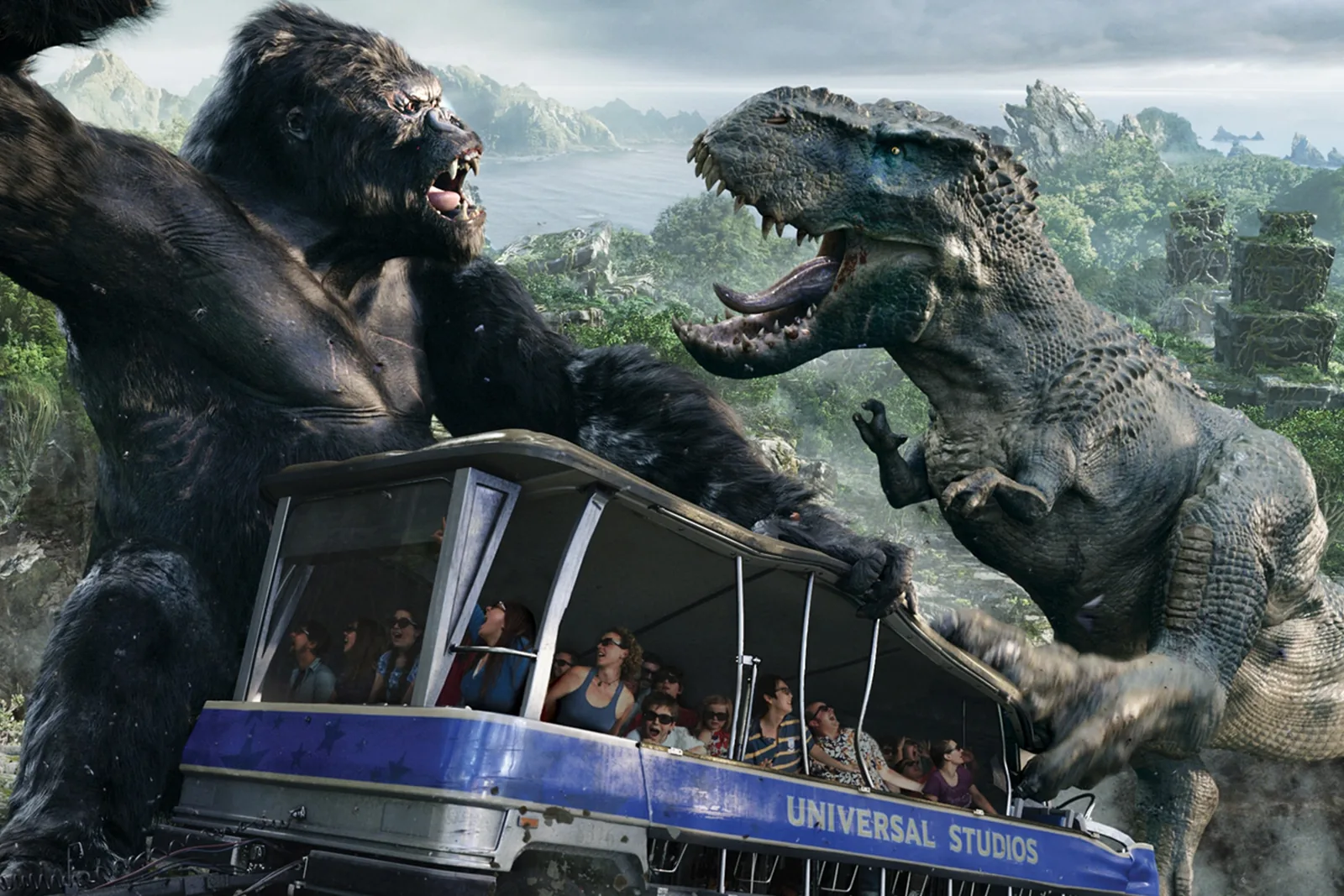 The King Kong set piece on the Universal Studios Hollywood tram tour