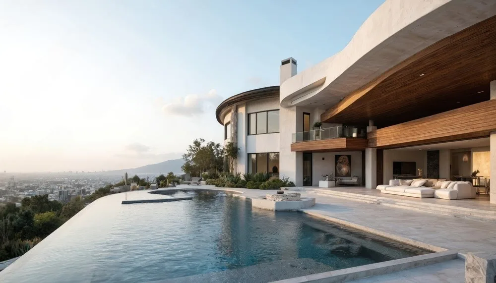 Luxury vacation rental in Los Angeles with an infinity pool