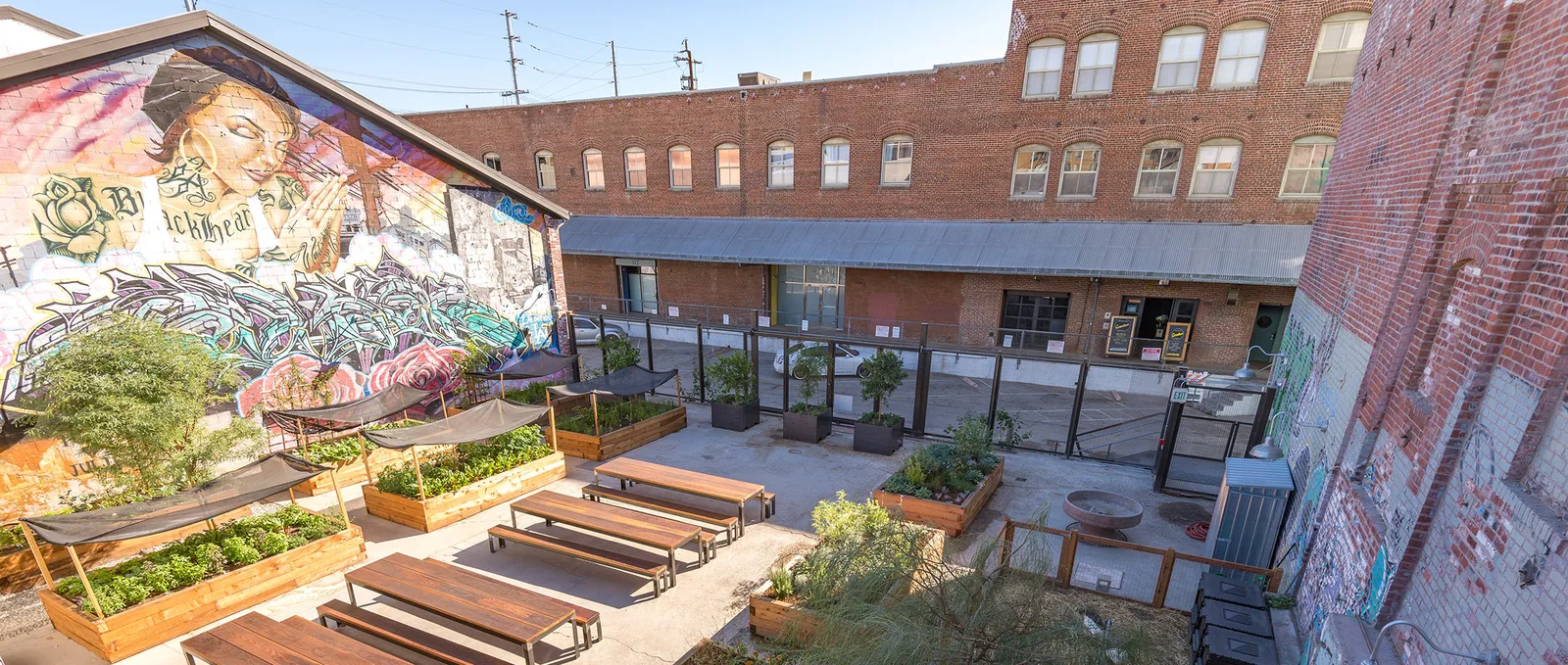 The Hauser & Wirth gallery complex in the Downtown LA Arts District