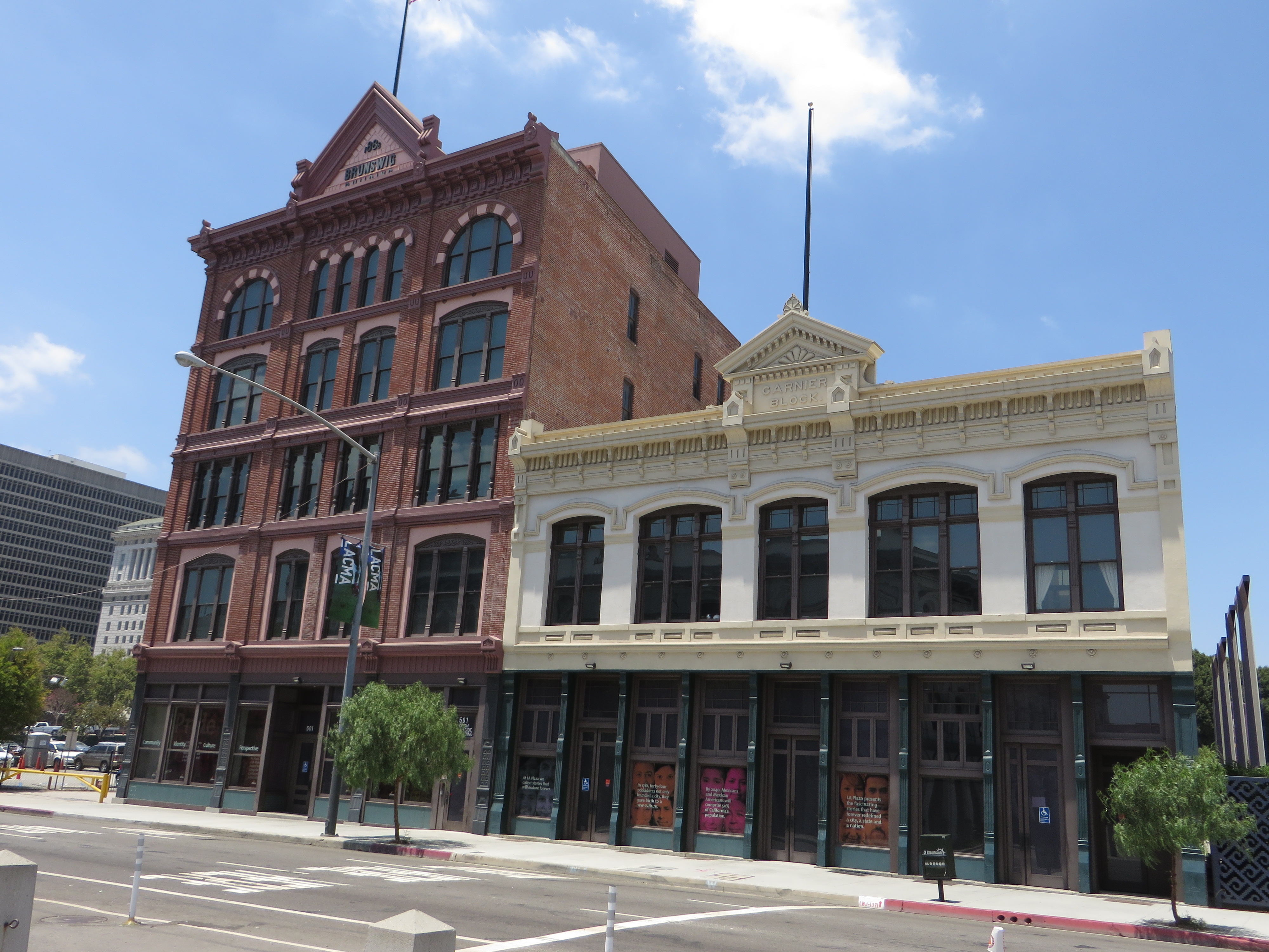 The LA Plaza de Cultura y Artes campus near Olvera Street in downtown Los Angeles