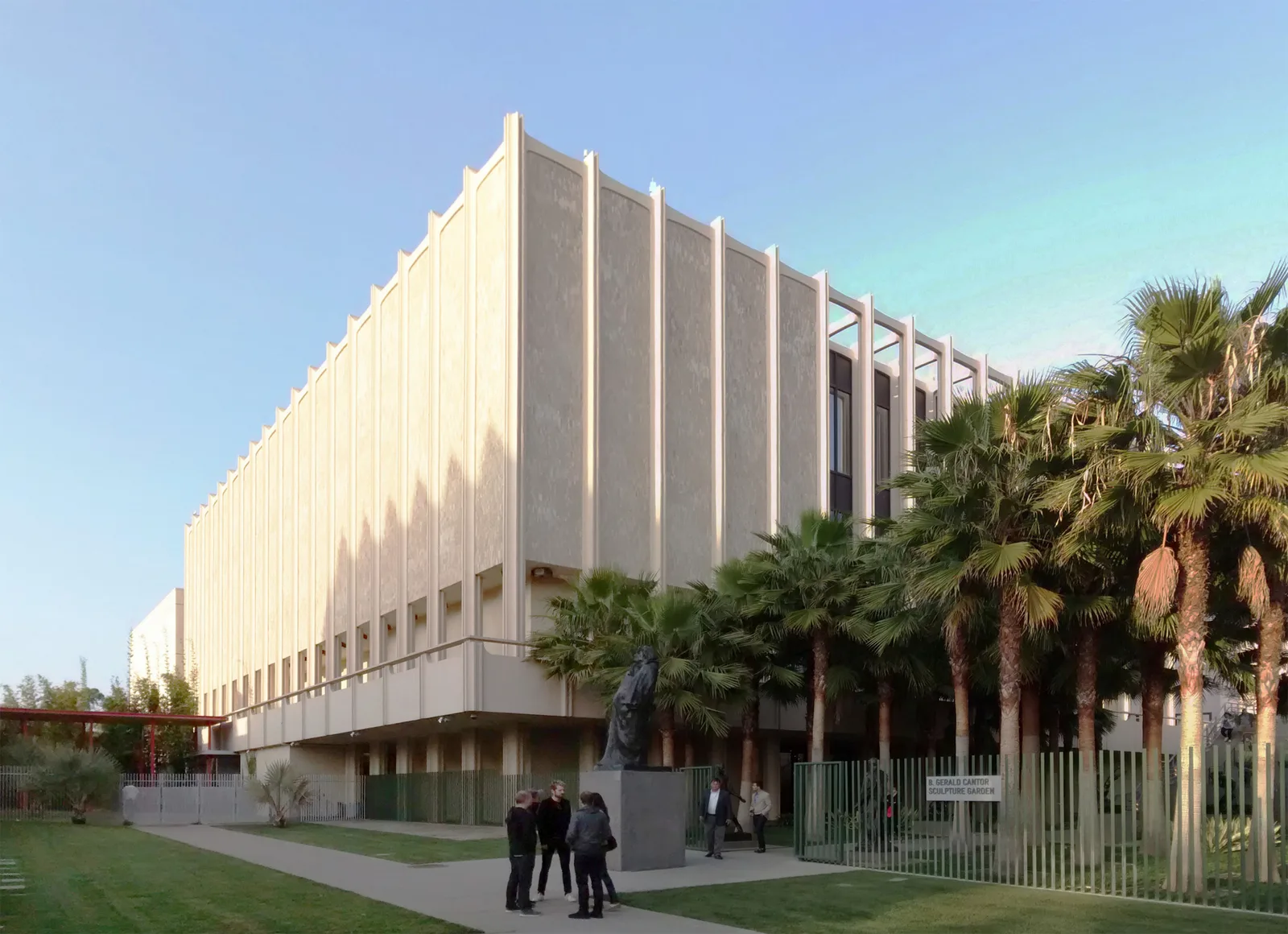 Exterior of the Los Angeles County Museum of Art on Wilshire Boulevard