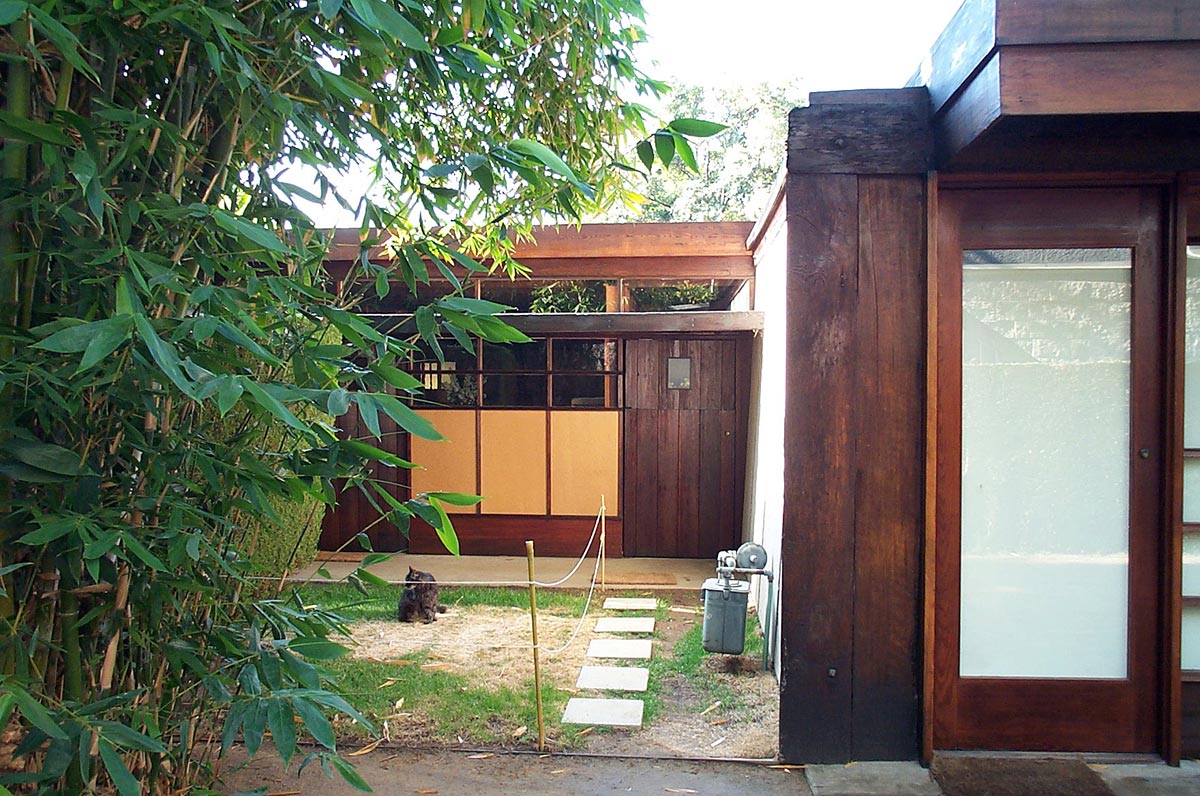 The modernist Schindler House in West Hollywood, home to the MAK Center for Art and Architecture.