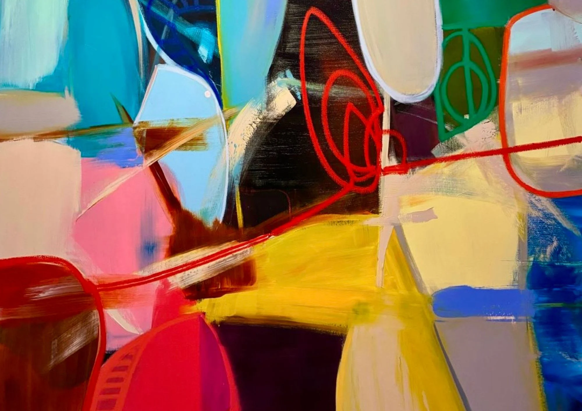 Interior of MASH Gallery, a contemporary art gallery in West Hollywood