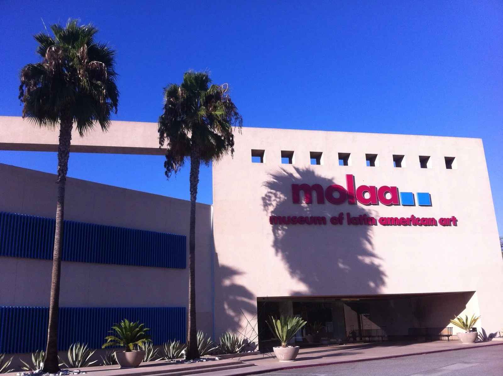 Exterior entrance of the Museum of Latin American Art in Long Beach