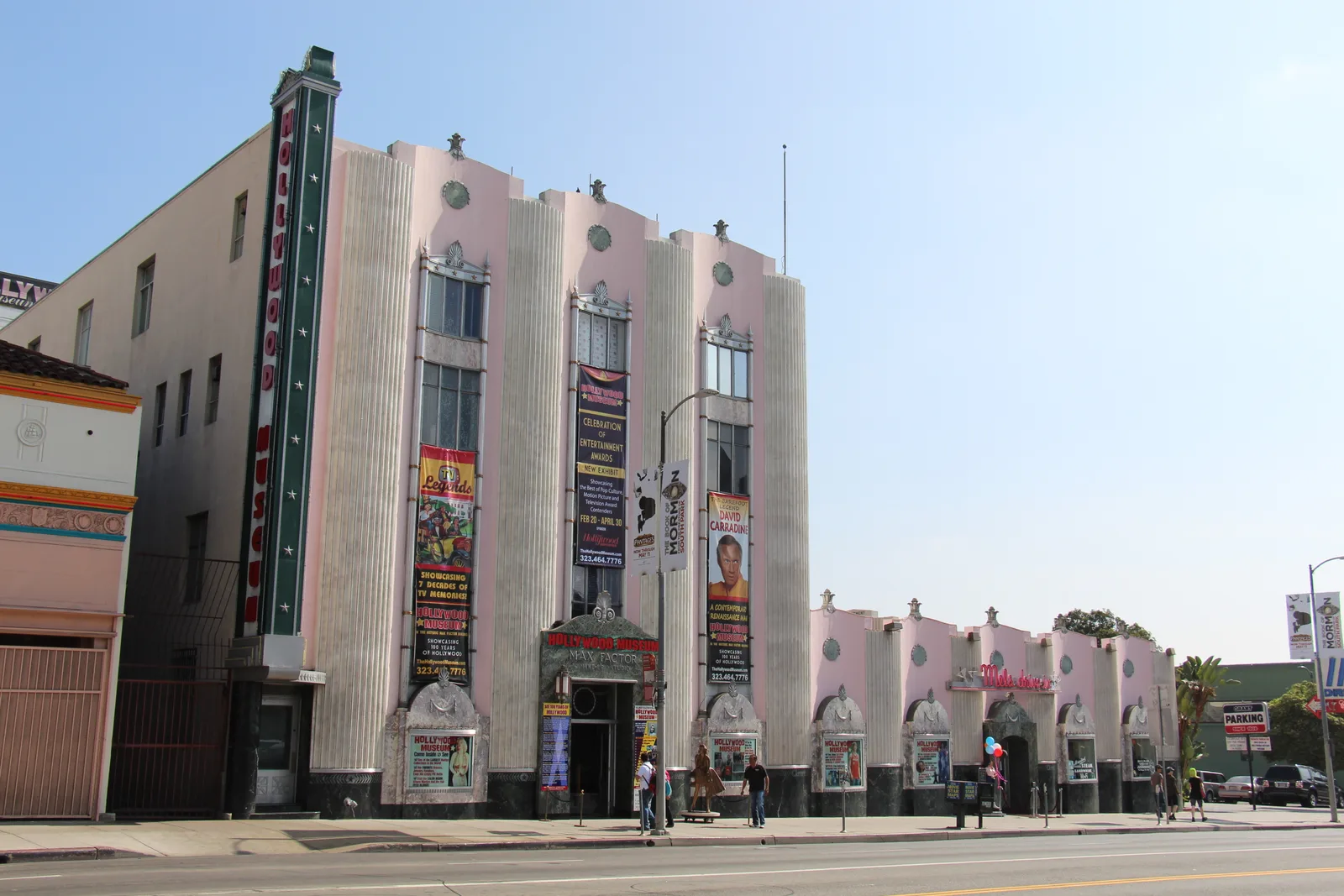 The historic Max Factor Building on Highland Ave that houses The Hollywood Museum