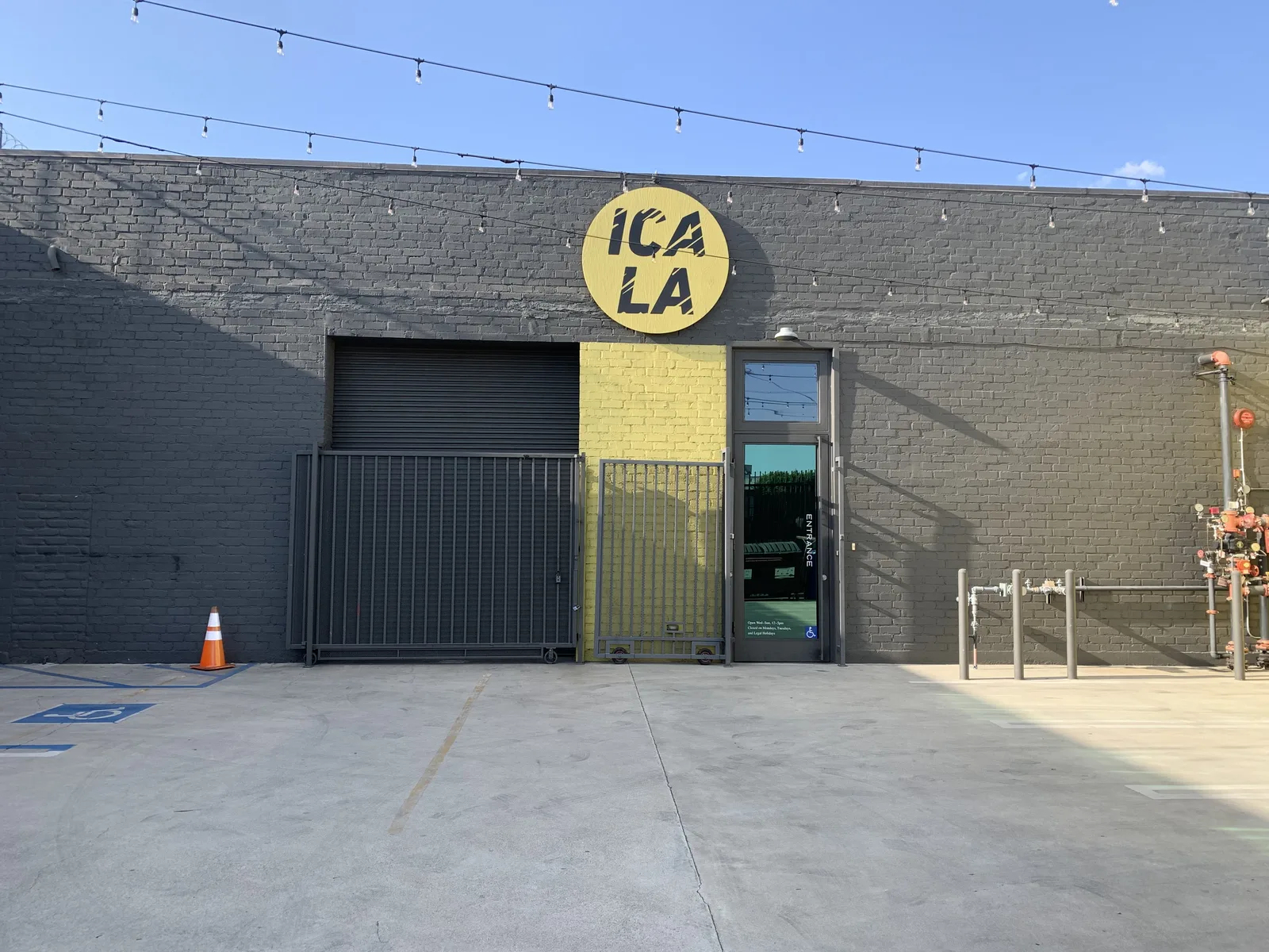 Exterior of the Institute of Contemporary Art in the Arts District of downtown LA