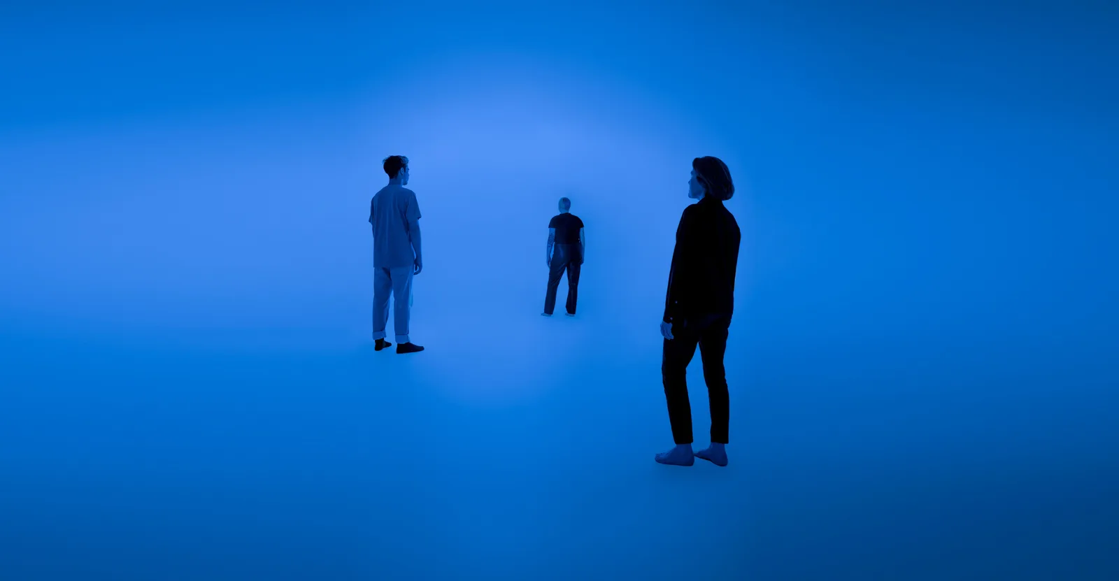 Immersive light-and-sound corridor installation at Chromasonic in Los Angeles