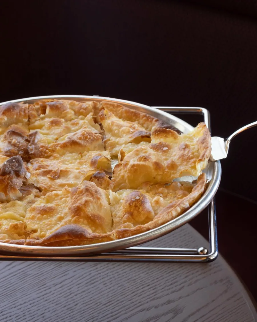 The focaccia di Recco at Spacca Tutto in Palisades Village
