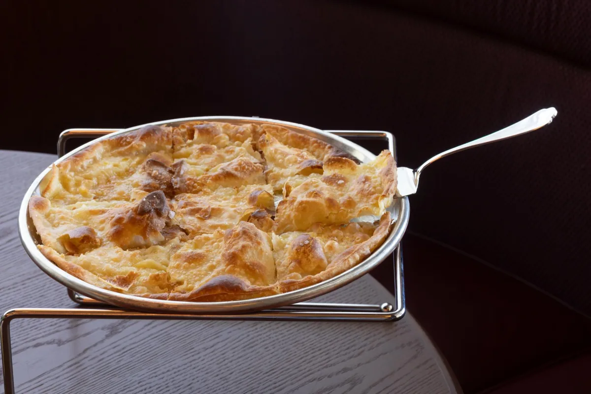 The focaccia di Recco at Spacca Tutto in Palisades Village