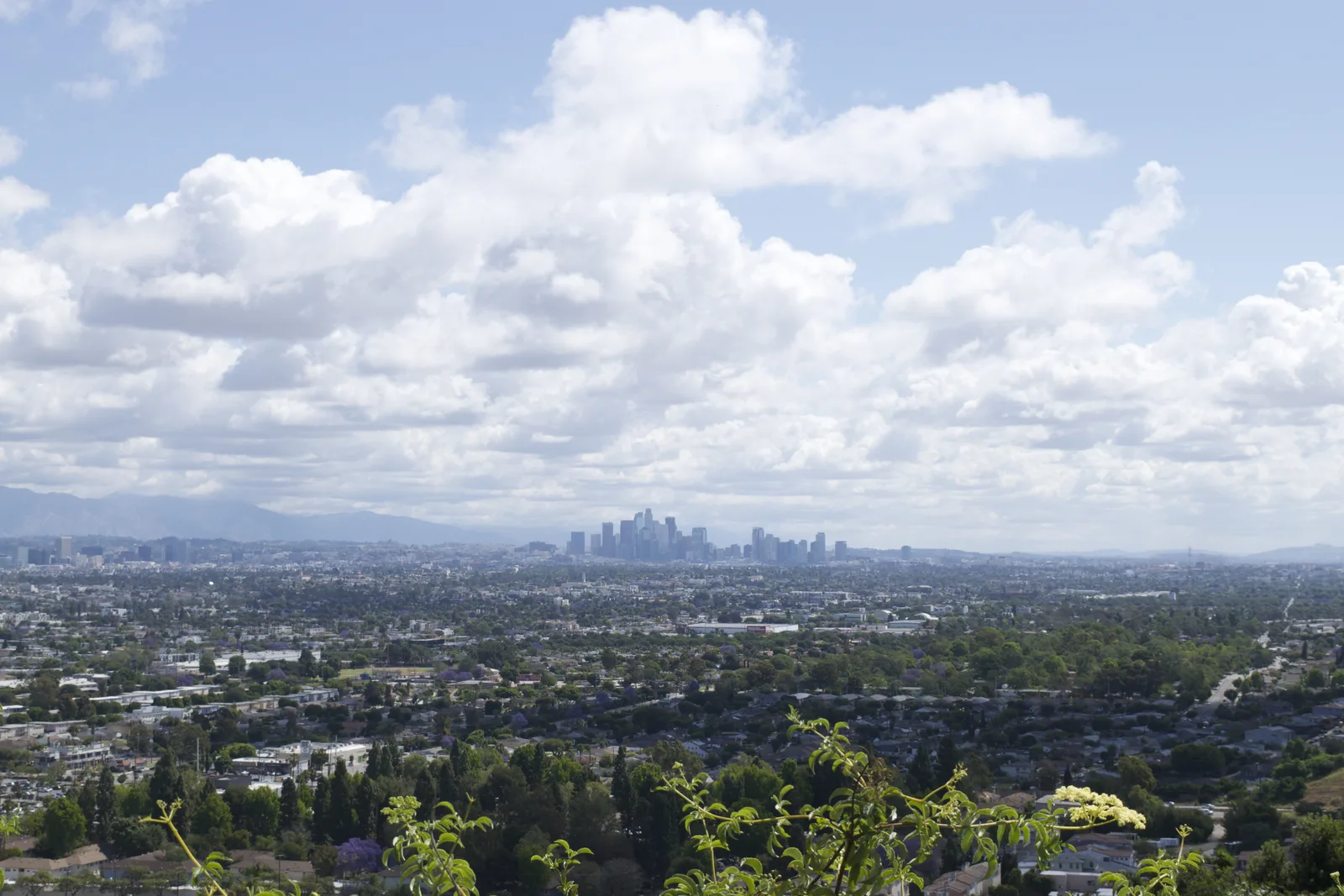 Panoramic Los Angeles view from the Baldwin Hills Scenic Overlook