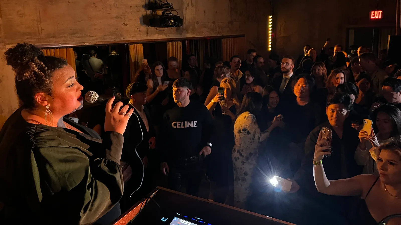 The Oscars Pre-Party 2025 live performance by Micayla De Ette inside the Golden Lounge