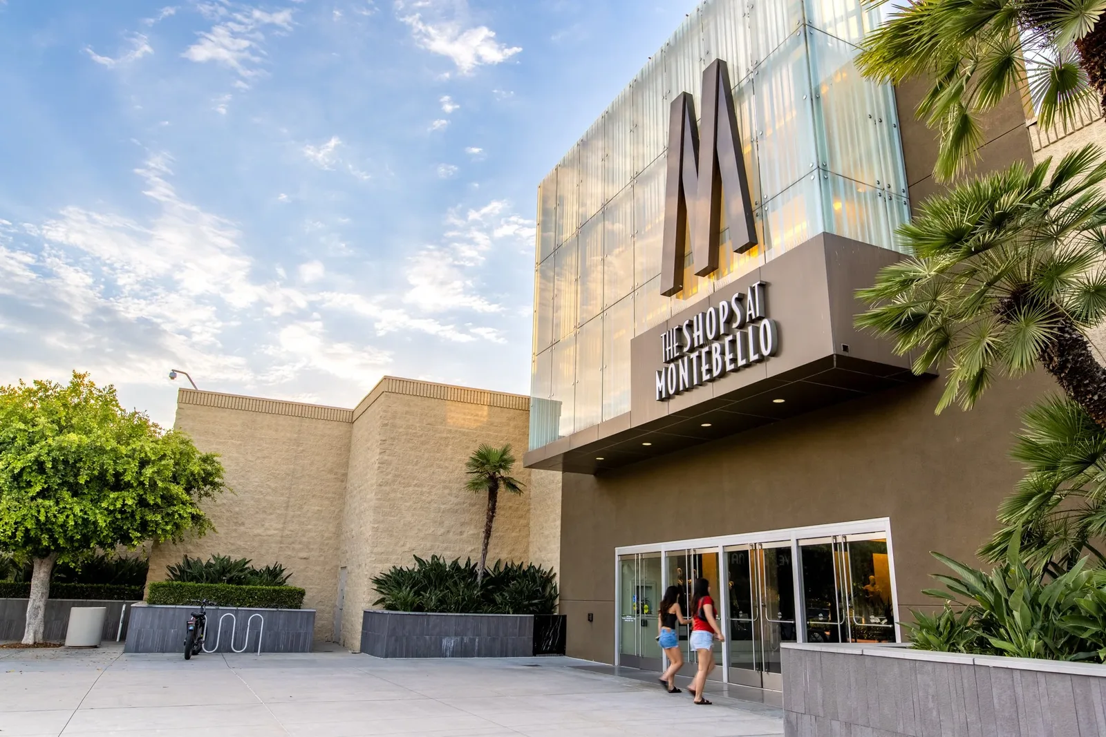 The Shops at Montebello shopping center entrance.