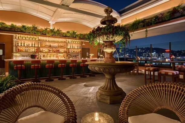 Bar Lis rooftop dining bar in Hollywood, Los Angeles