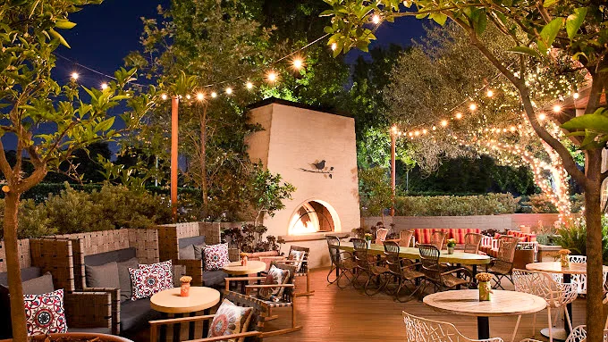 A charming lush patio at The Front Yard, North Hollywood