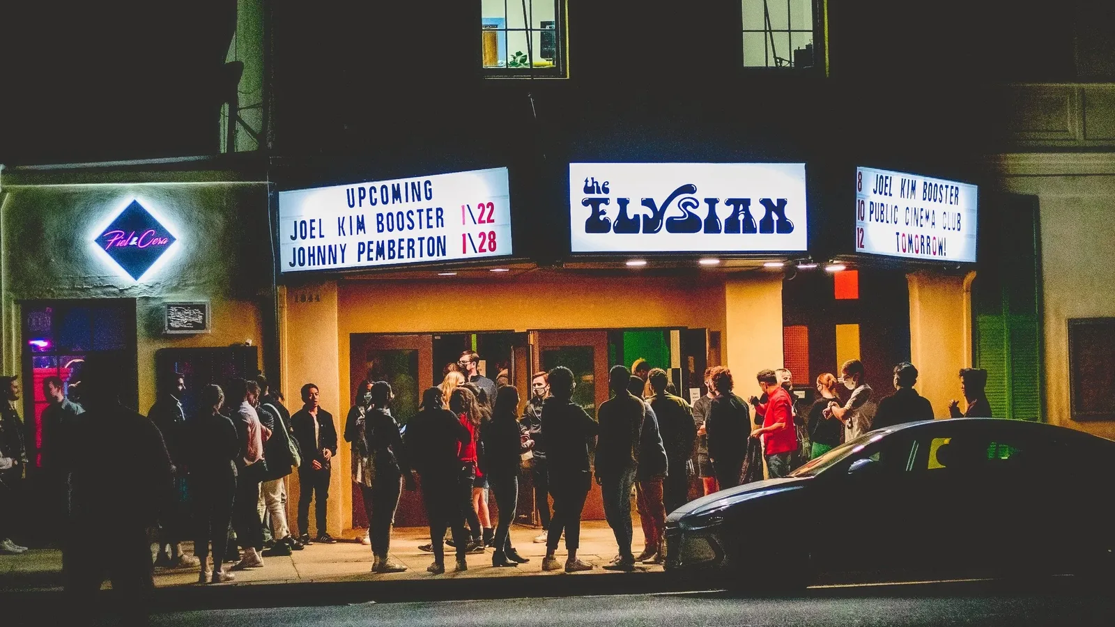 Stage and seating at the Elysian comedy theater