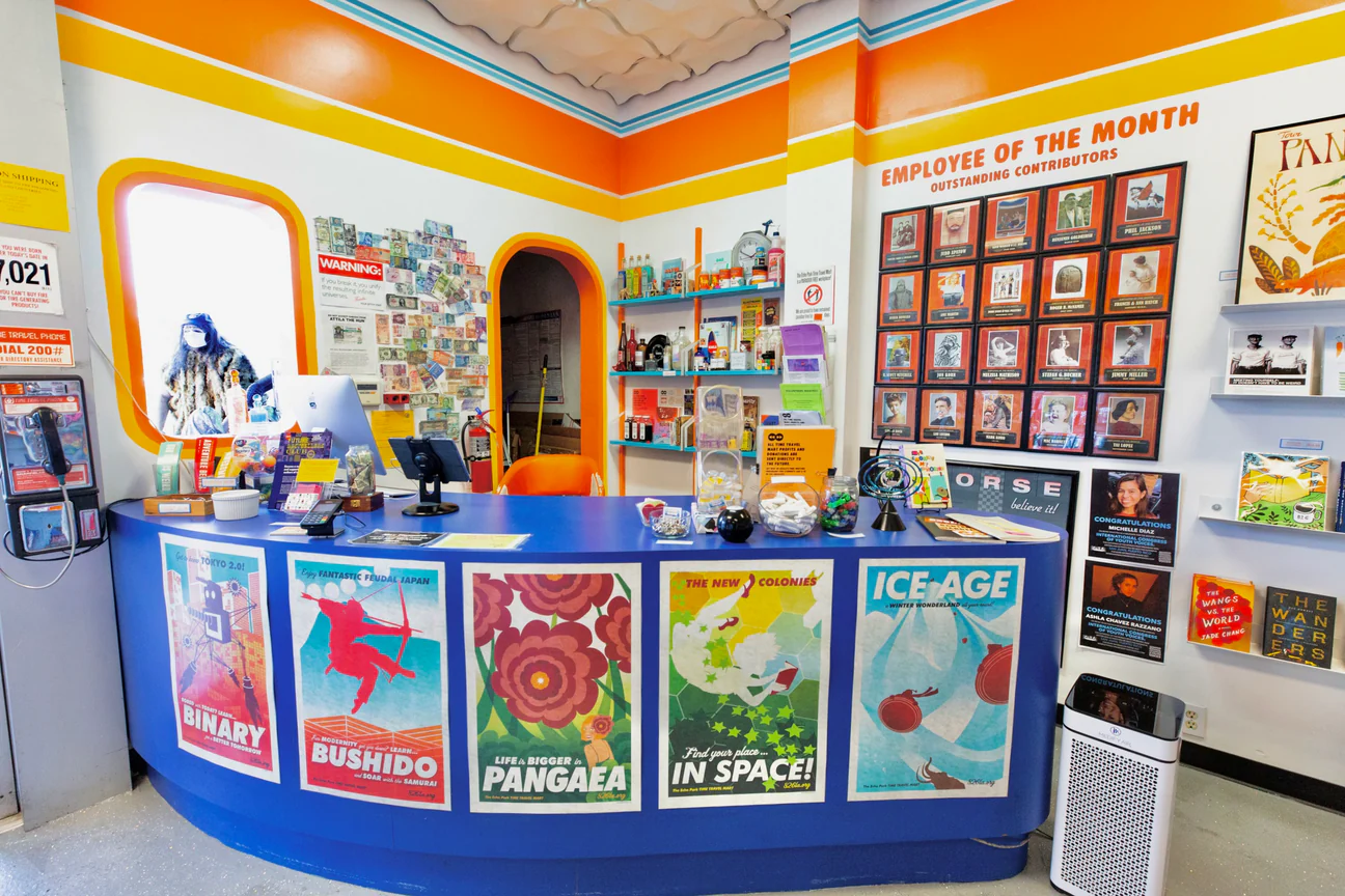 The Echo Park Time Travel Mart novelty storefront