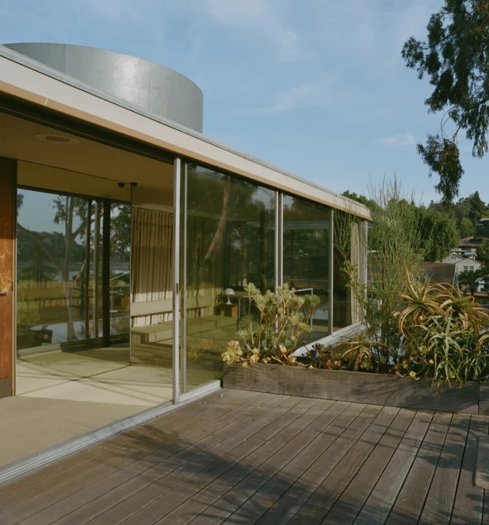 The Neutra VDL Studio and Residences, a modernist glass house in Silver Lake.