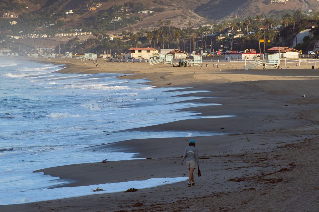The secluded Pirate's Cove Beach tucked between bluffs